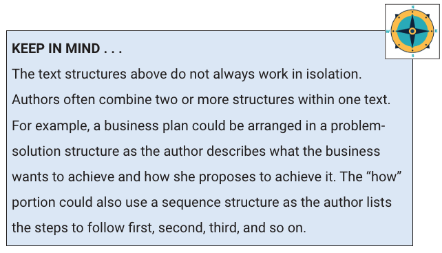 Types of Passages, Text Structures, Genre and Theme